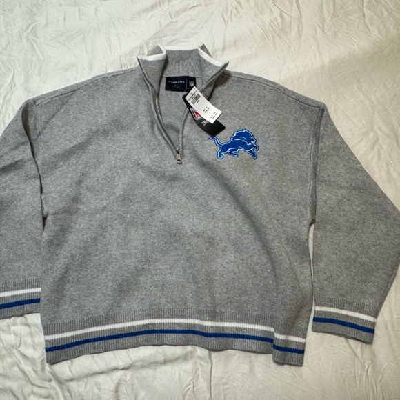 A&F Detroit Lions LuxeLoft Half-Zip - Picture 2 of 4